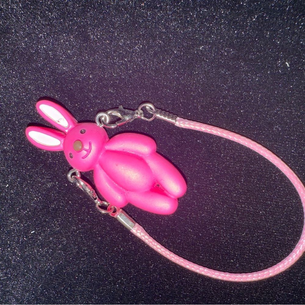 Labubu crossbody / charm Charming Pink Bunny